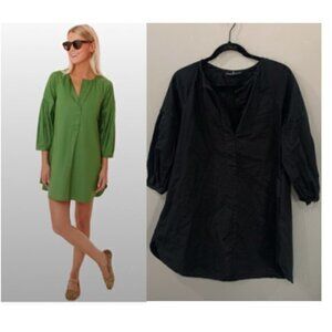 Pomander Place Tunic Dress Maisie Mini in Black